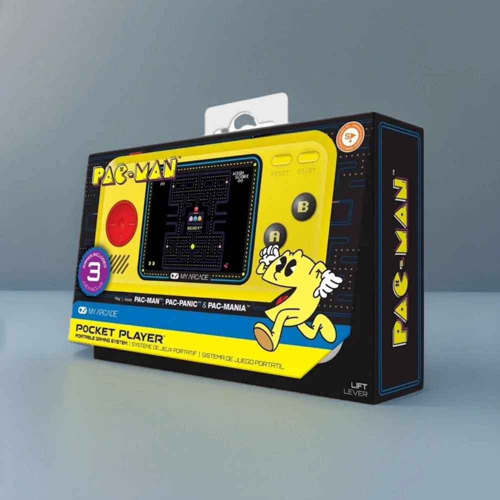 Mr PAC-MAN Pocket Player My Arcade +4 AAA  Games Included PAC PANIC PAC MANIA